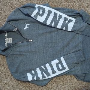 XS VS Pink quarter zip ul